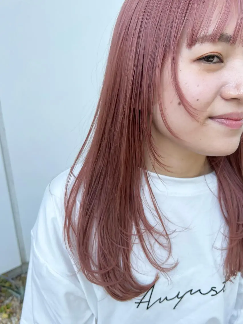 ロング カラー 谷町/Le'a /竹原しおなのヘアスタイル