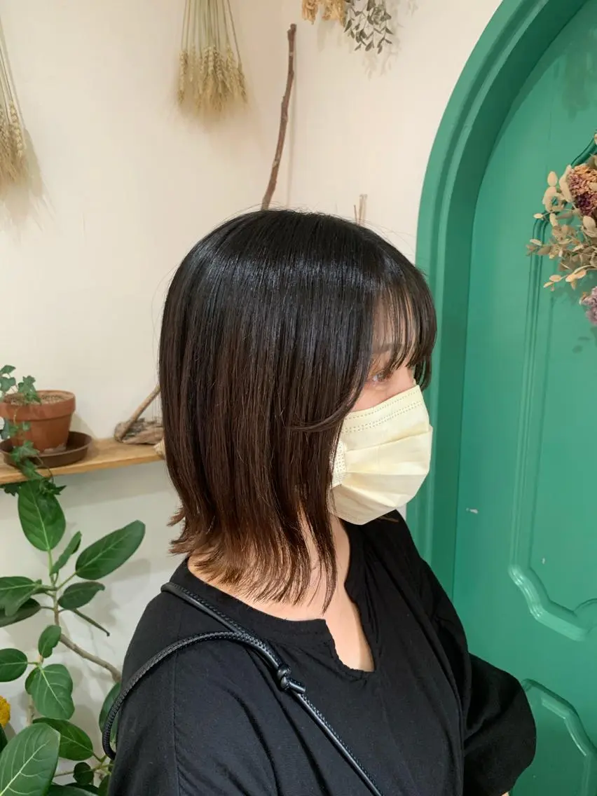 ショート カット 縮毛矯正 佐藤 美咲のヘアスタイル