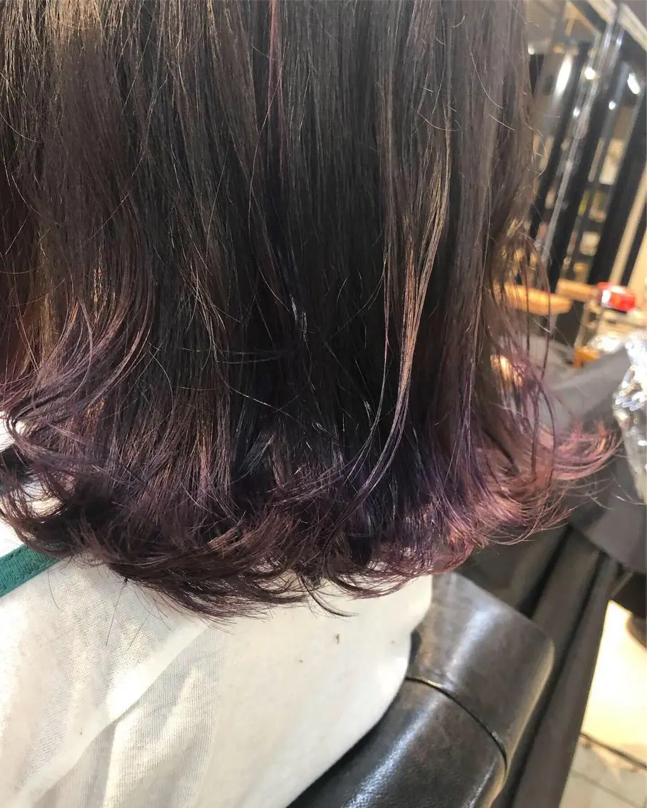 ミディアム カラー ヘアアレンジ メンズ キッズ ネイル マツエク・マツパ ヘアカラー トリートメント 透明感カラー🤎 ゆりのヘアスタイル