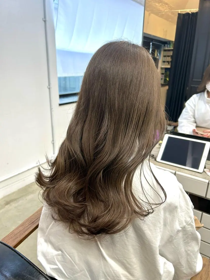 ロング カラー ヘアアレンジ カット ヘアカラー トリートメント 🎀暖色カラー🎀 ♡yurika♡のヘアスタイル