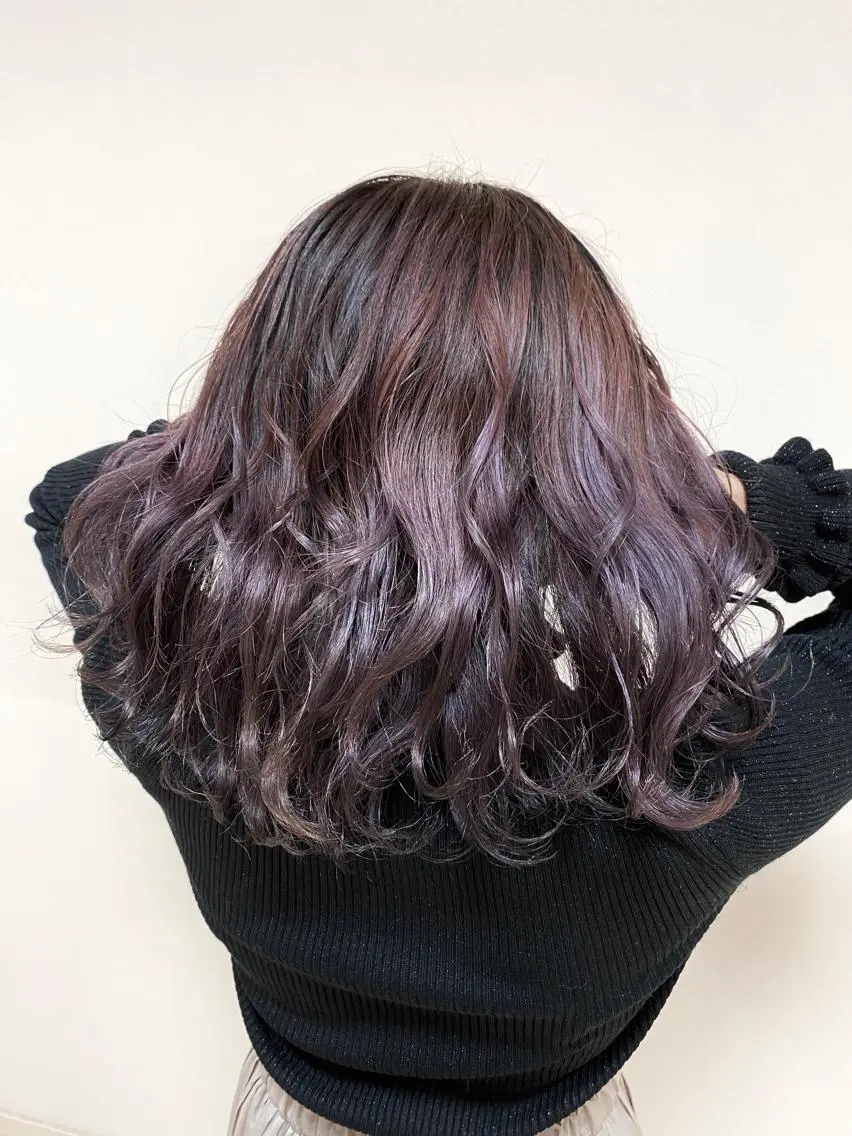 セミロング カラー バレイヤージュ レイヤーカット ブリーチ指名No.1 Daikiのヘアスタイル