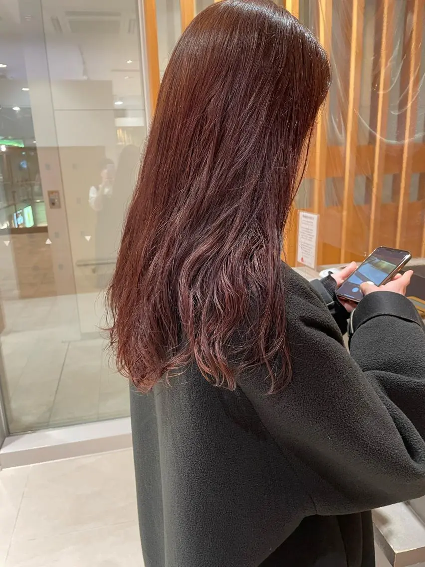 ミディアム ヘアカラー 大橋 芽衣のヘアスタイル
