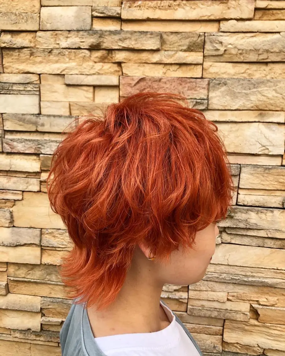 ショート カラー オレンジ 🟦西荻窪メンズ特化 美容師🟦Yu-Jiのヘアスタイル
