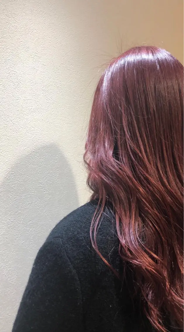 カラー ピンクカラー soelle Hanaのヘアスタイル