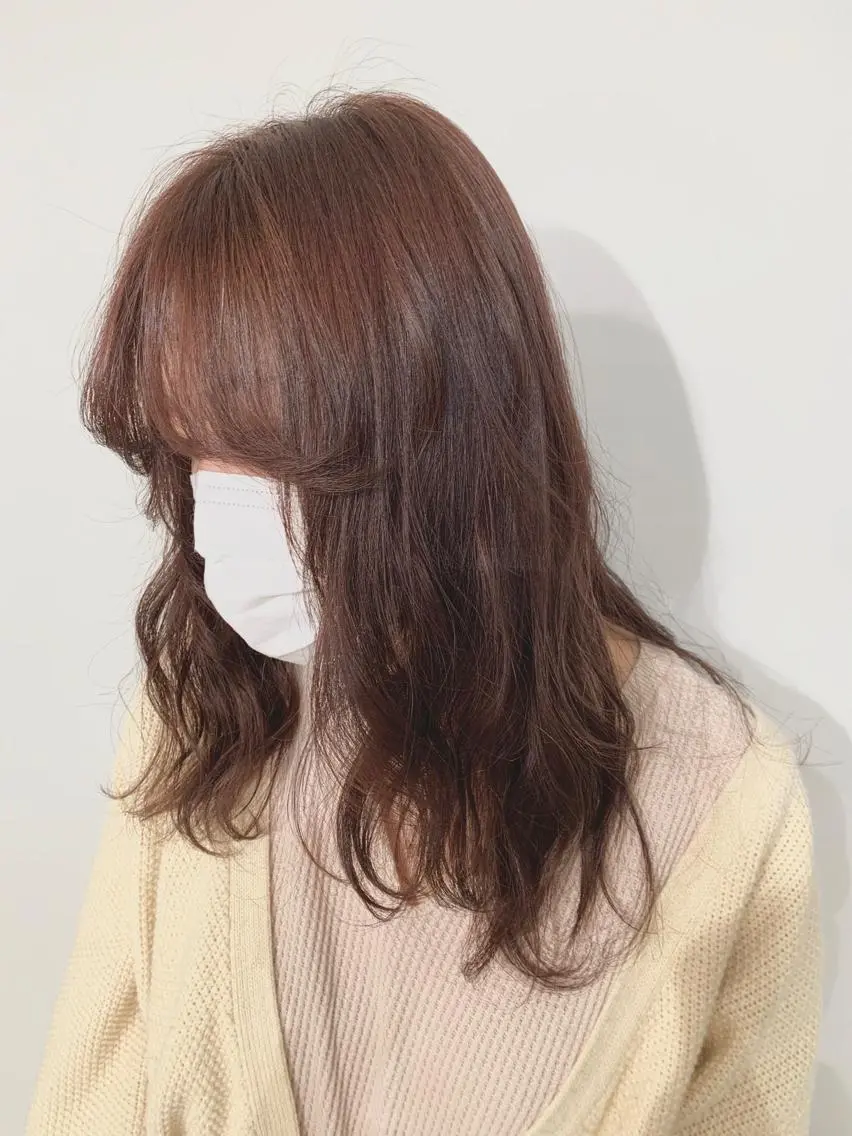 ロング カラー パーマ ヘアアレンジ 加藤 綾華のヘアスタイル