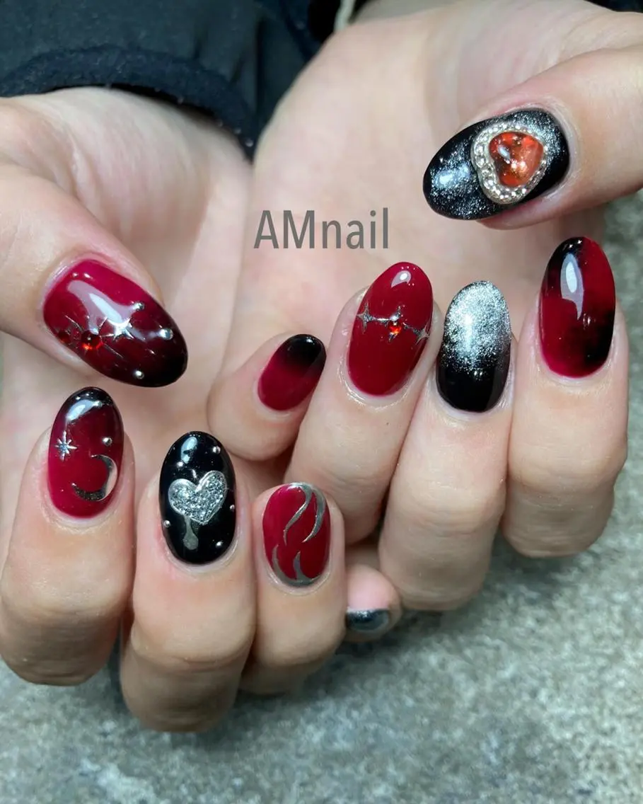 ネイル アートネイル 持ち込み ハンドネイル Am:nail 柏 SUE（スゥ）のネイルデザイン