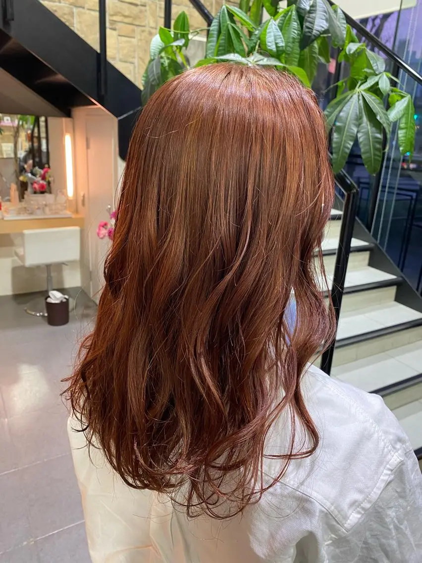 ロング カラー ヘアアレンジ TSUNA 🌙 Lim 五反田のマツエク・マツパデザイン