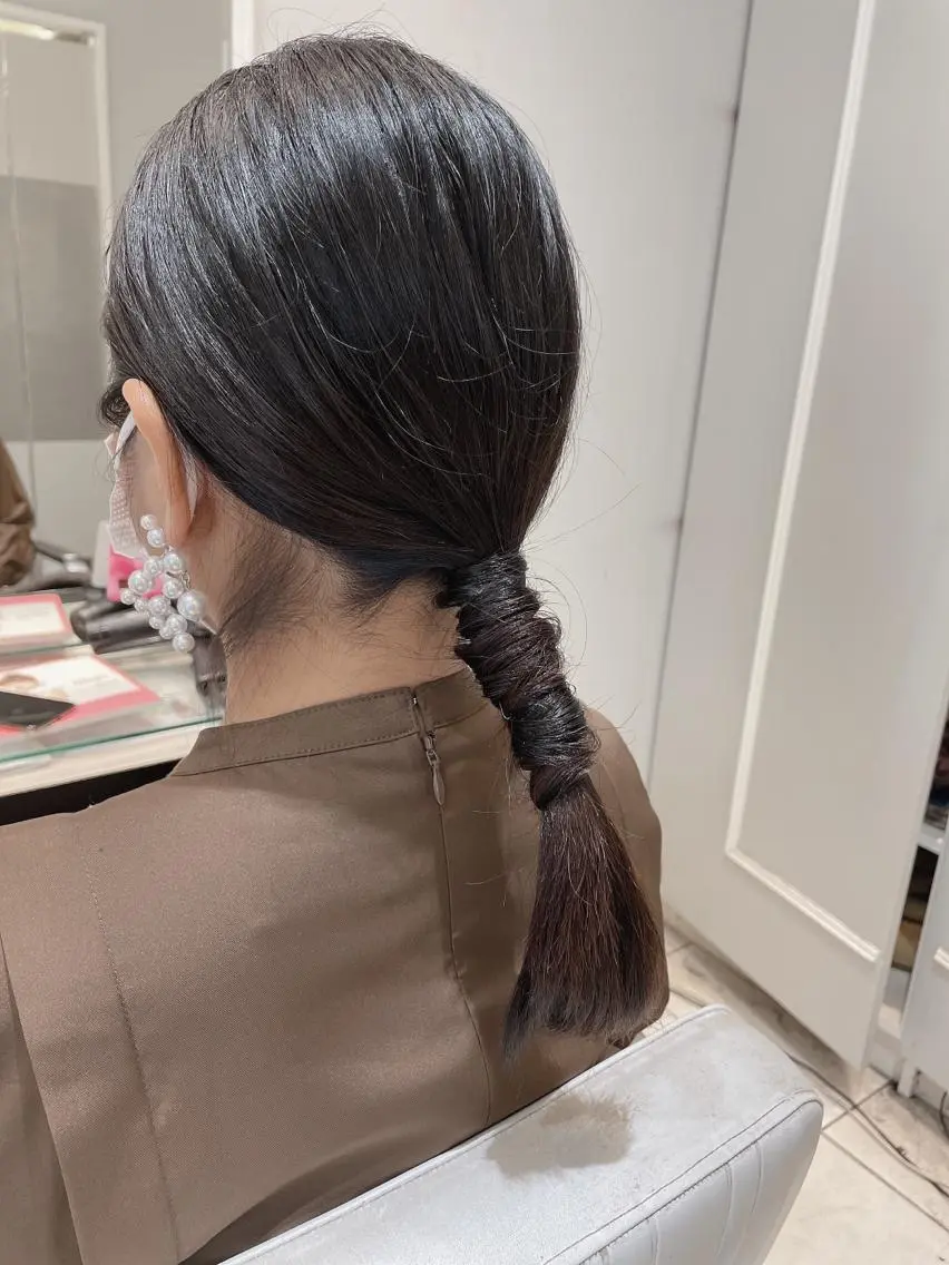 ミディアム ヘアアレンジ ヘアセット 🦖鶴岡 香純🦖のヘアスタイル