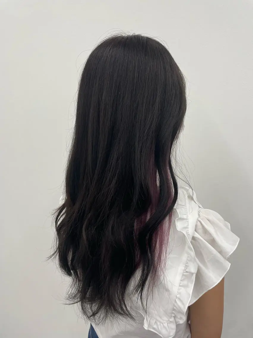 ミディアム カラー ヘアアレンジ ブリーチ イヤリングカラー 透明感/艶髪/💖 トレンドスタイル💖のヘアスタイル