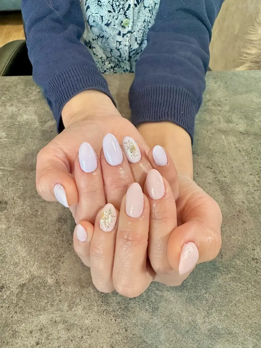 ネイル フラワーネイル ジェルネイル 大理石ネイル(マーブル) ニュアンスネイル シンプルネイル nail salon amanoのネイルデザイン