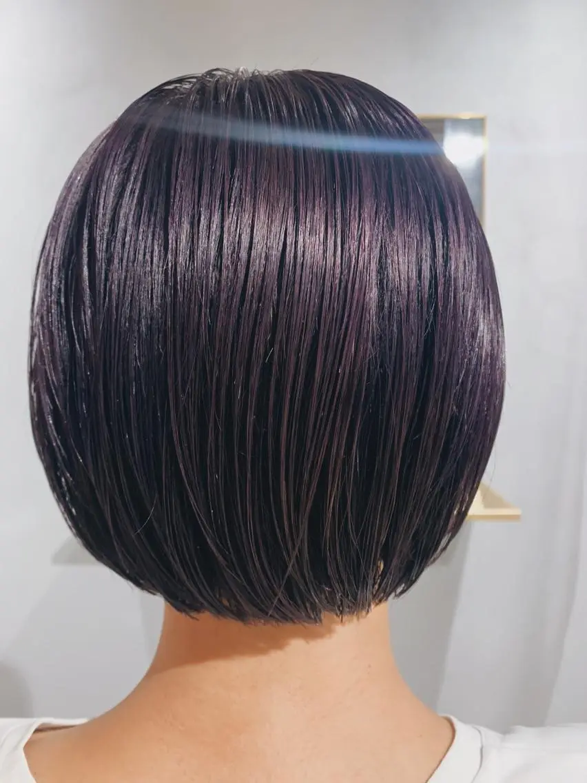 ショート カラー ボブパーマコテ巻き風 パーマNo1深江秀平のヘアスタイル
