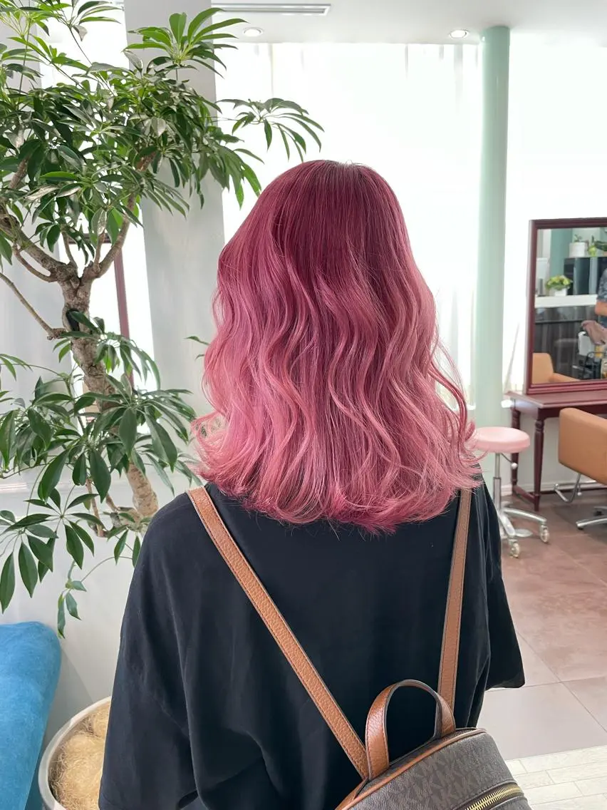 ロング カラー ヘアアレンジ メンズ 🧸ハイトーン🧸 ゆっきー🧸のヘアスタイル