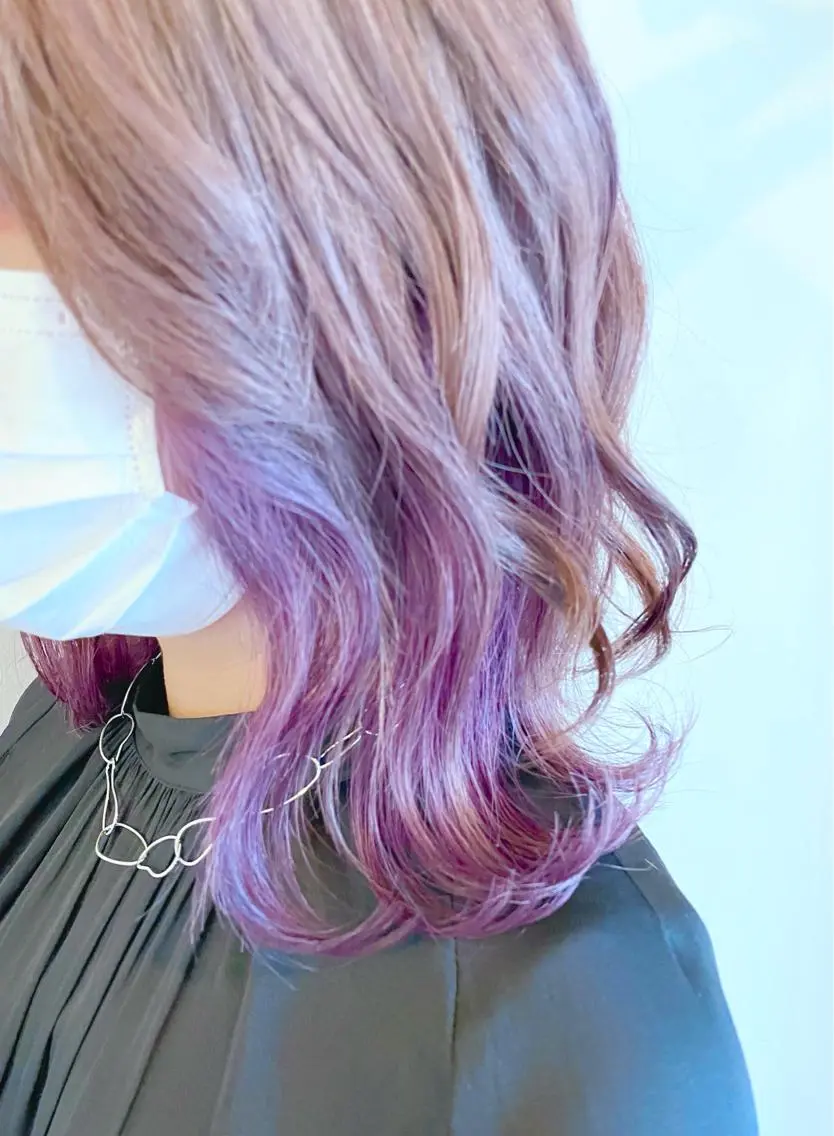 ミディアム カラー カット ヘアカラー トリートメント AKALA HAIR 西宮店　Juriのヘアスタイル