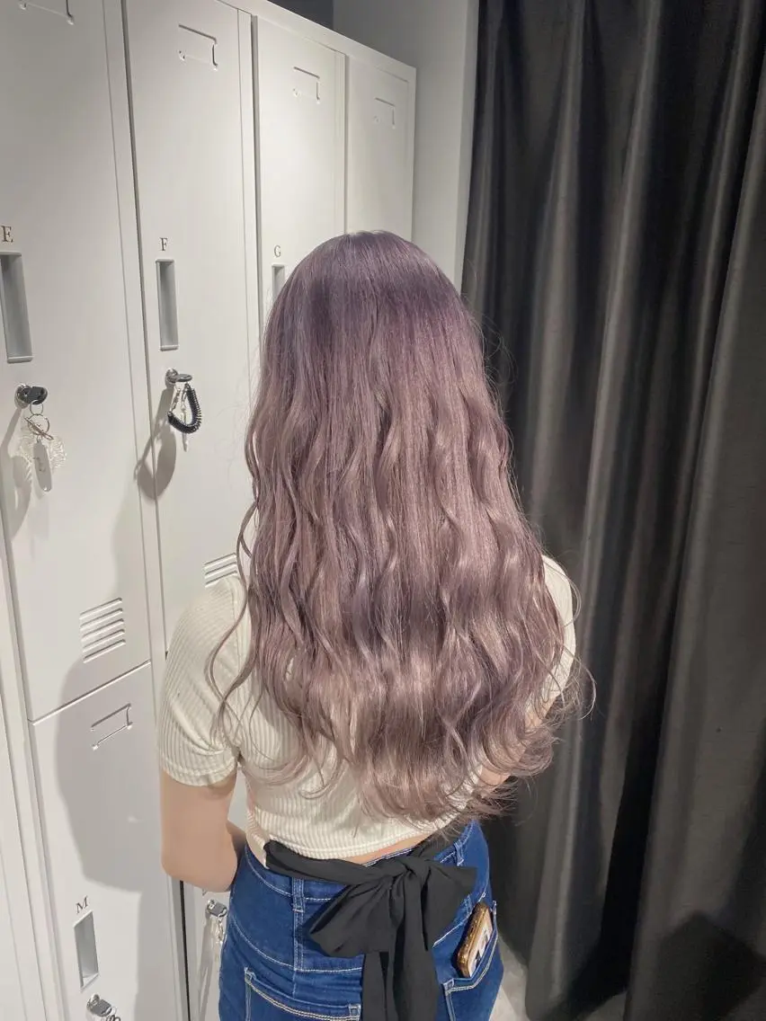 カラー ラベンダーカラー esu 天満のヘアスタイル