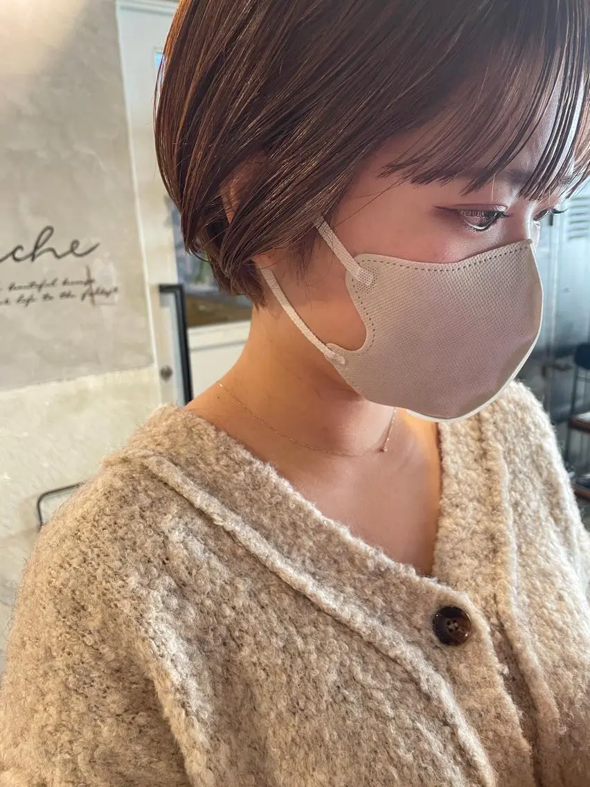 ショート ショートヘア カット ヘアカラー トリートメント ayane⭐️ボブ・ ショート・パーマのヘアスタイル