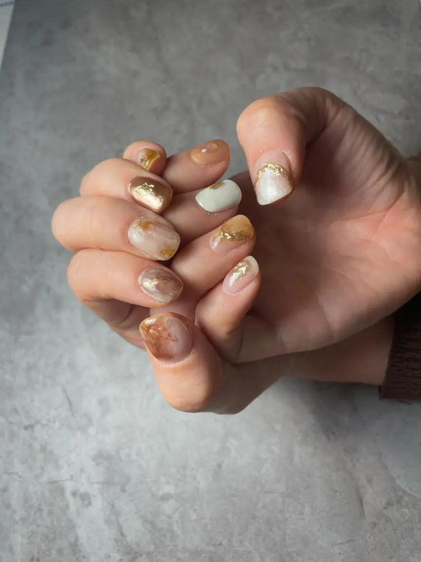 ショート ハンドネイル nail salon yのネイルデザイン