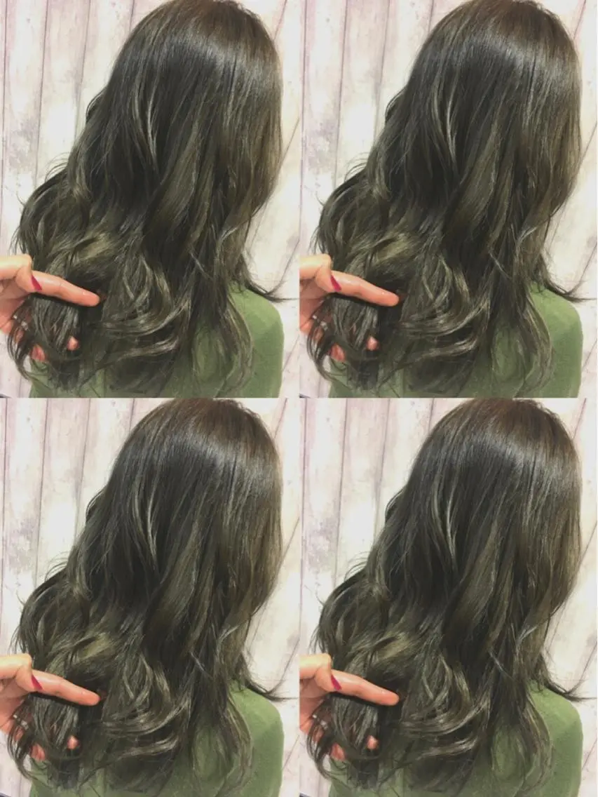 ミディアム セミロング ロング カラー イルミナカラー boutique misakiのヘアスタイル