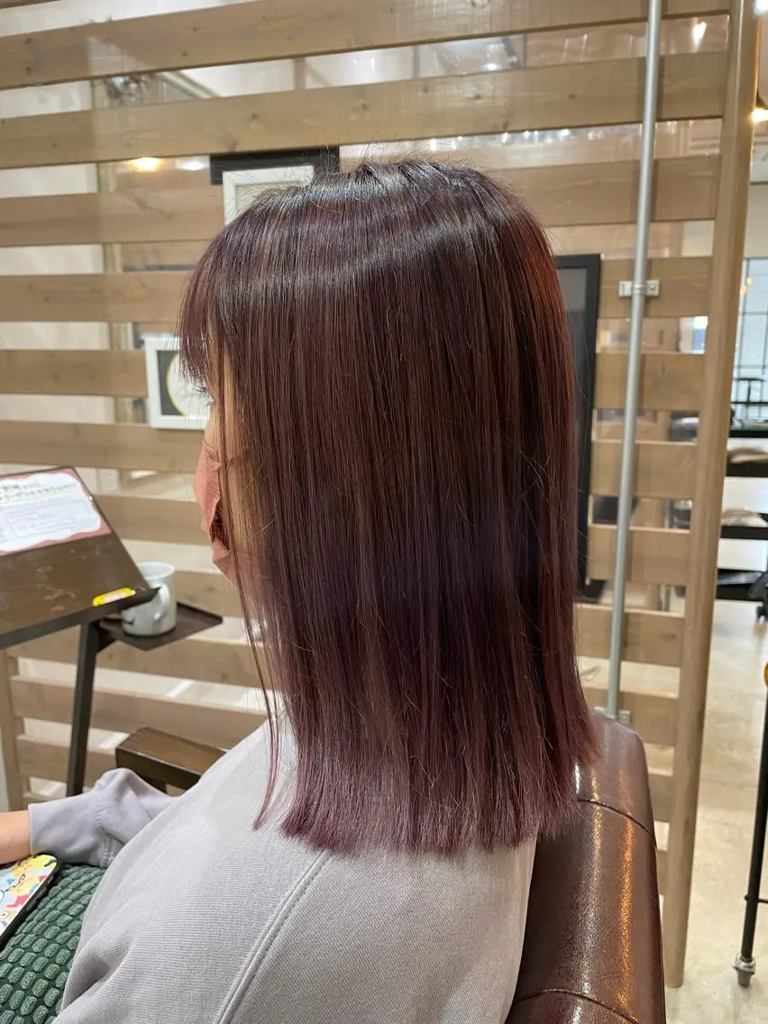 ミディアム カラー カット ヘアカラー トリートメント miho 🌼🌼🌼のヘアスタイル