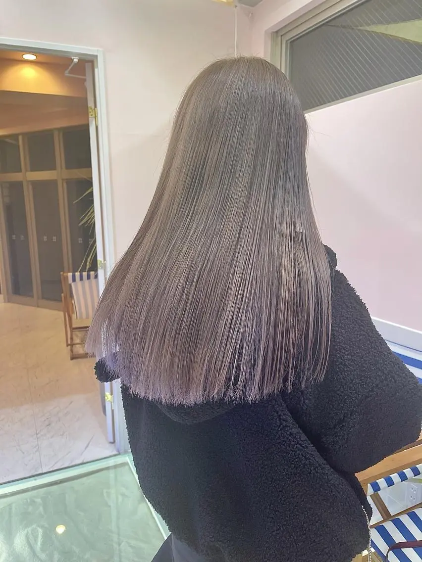 ロング カラー ヘアカラー トリートメント 店長 小池アキトのヘアスタイル