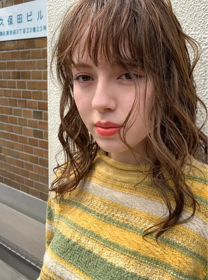 セミロング ヘアカラー トリートメント topstylist 満足度⭐️堀川星哉のヘアスタイル