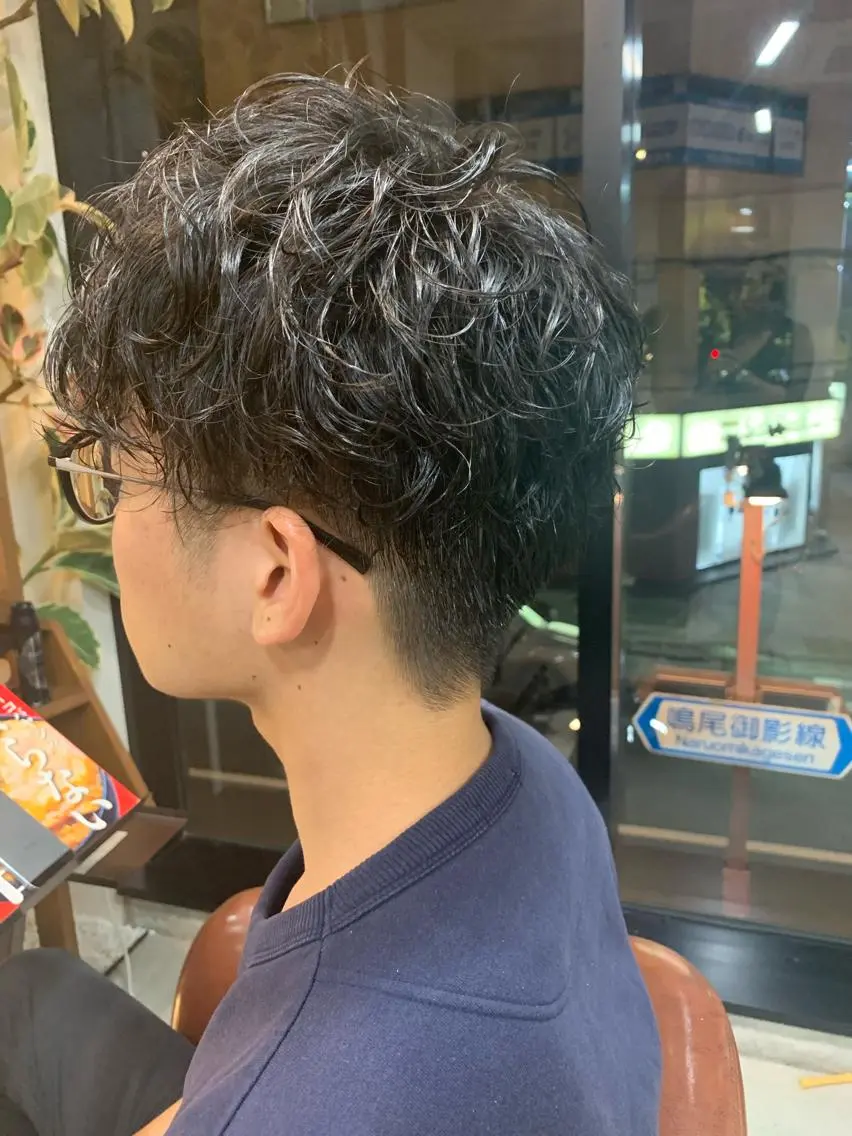パーマ メンズ 吉田 茉生のヘアスタイル