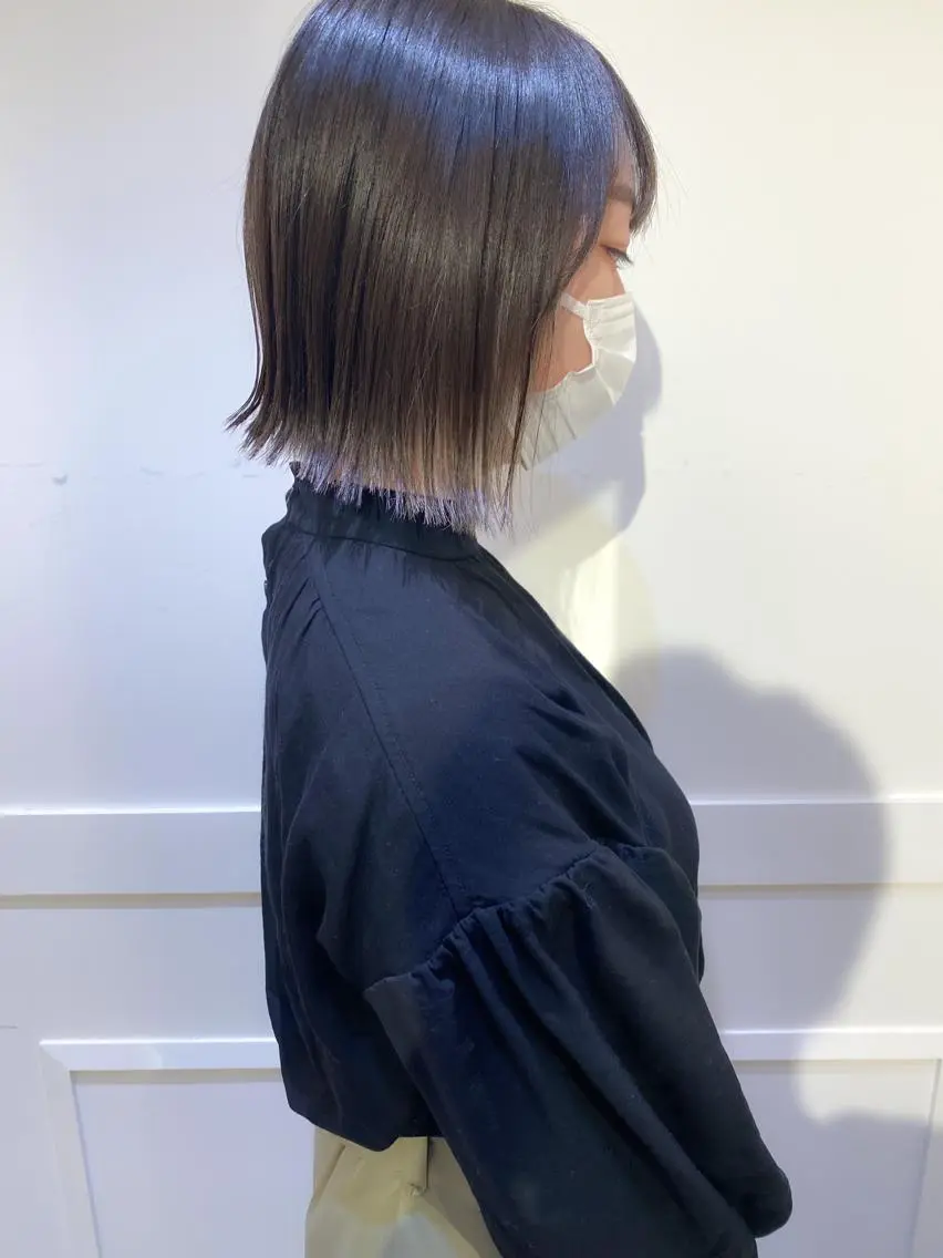 ショート カラー ボブ　ショート 特化 迫田紘史のヘアスタイル