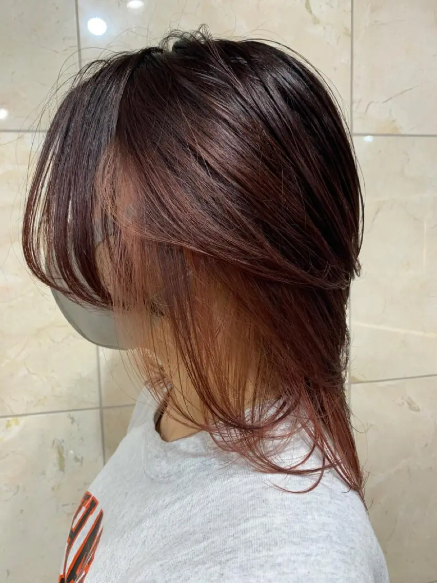セミロング 髪質改善 酸性ストレート 縮毛矯正 清水　仰士 ROW町田のヘアスタイル