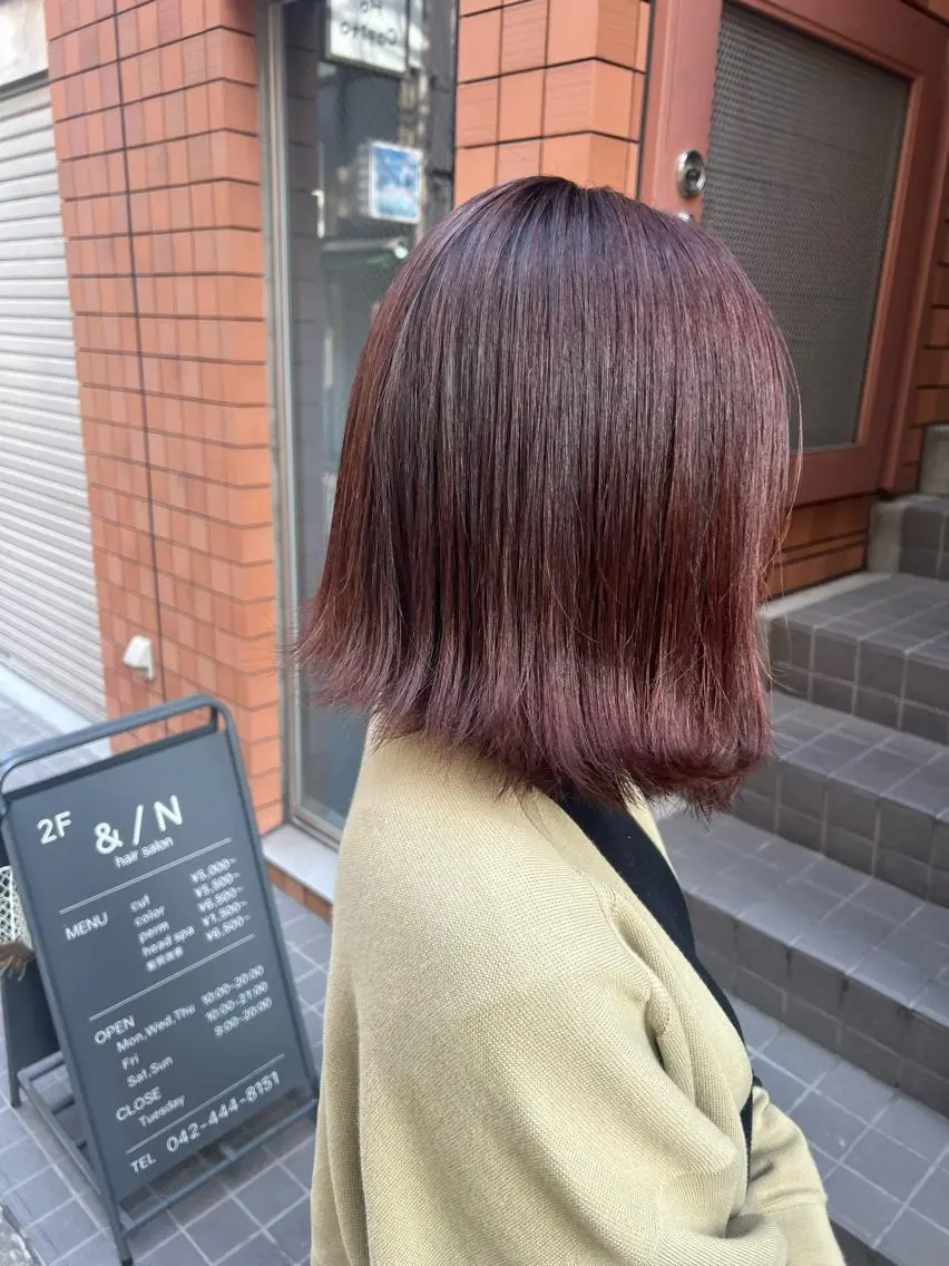 ミディアム カラー ブリーチ blau✨ misatoのヘアスタイル