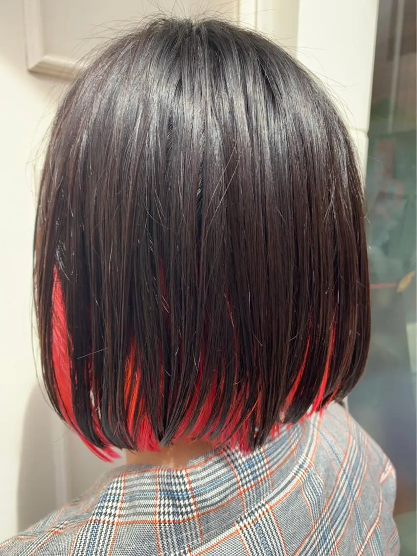 ショート カラー レッドカラー 🫟Blanco🫟 Color&Careのヘアスタイル
