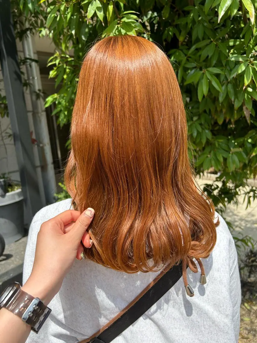 セミロング 【艶ｶﾗｰ/ｼｮｰﾄ 】田原 愛菜🐯のヘアスタイル