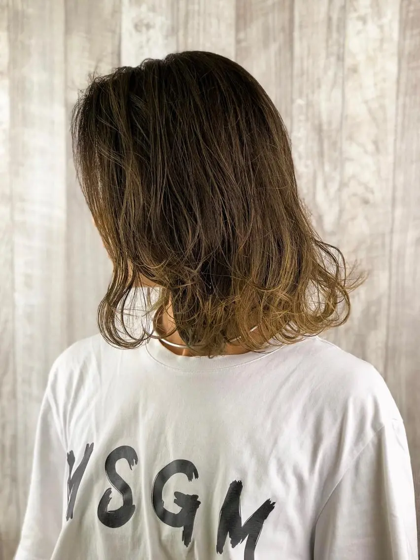 セミロング カット ヘアカラー トリートメント Reve Resort池袋のヘアスタイル