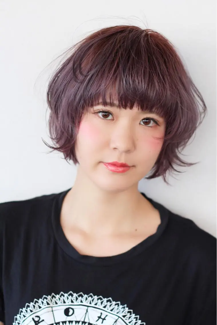 ショート カラー ピンクカラー 小西 裕大のヘアスタイル