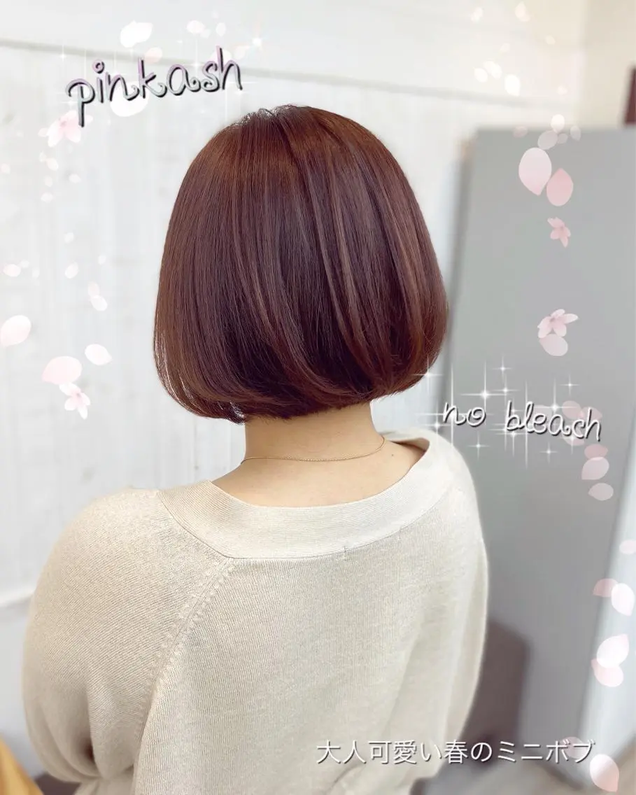ショート ラベンダーブラウン ピンクラベンダー ボブ 顔周りカット ショートヘア ☀️透明感color KURO☀️のヘアスタイル