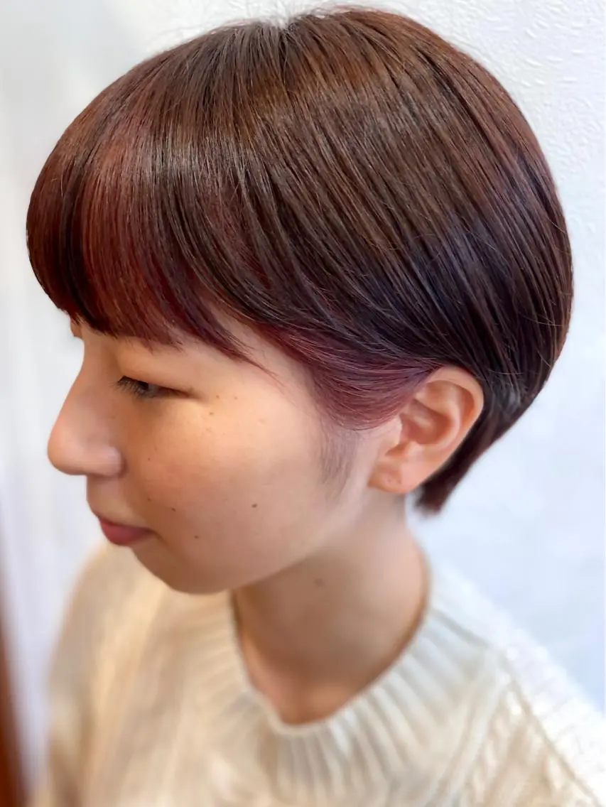 ショート カラー 秋谷 伸江のヘアスタイル
