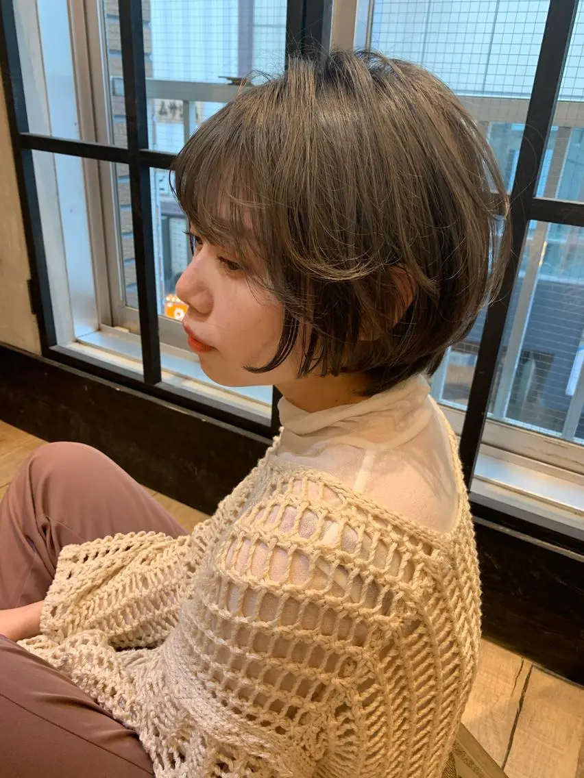 ショート カット ヘアセット 新宿/顔周りカット +レイヤー＝しずく♩のヘアスタイル