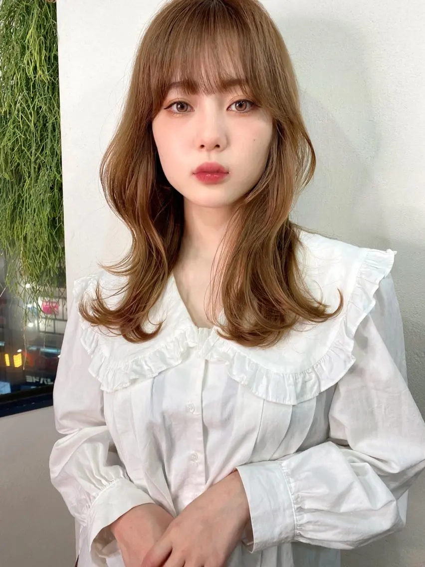 ミディアム カラー 似合わせレイヤー 🇰🇷荒木洋文のヘアスタイル
