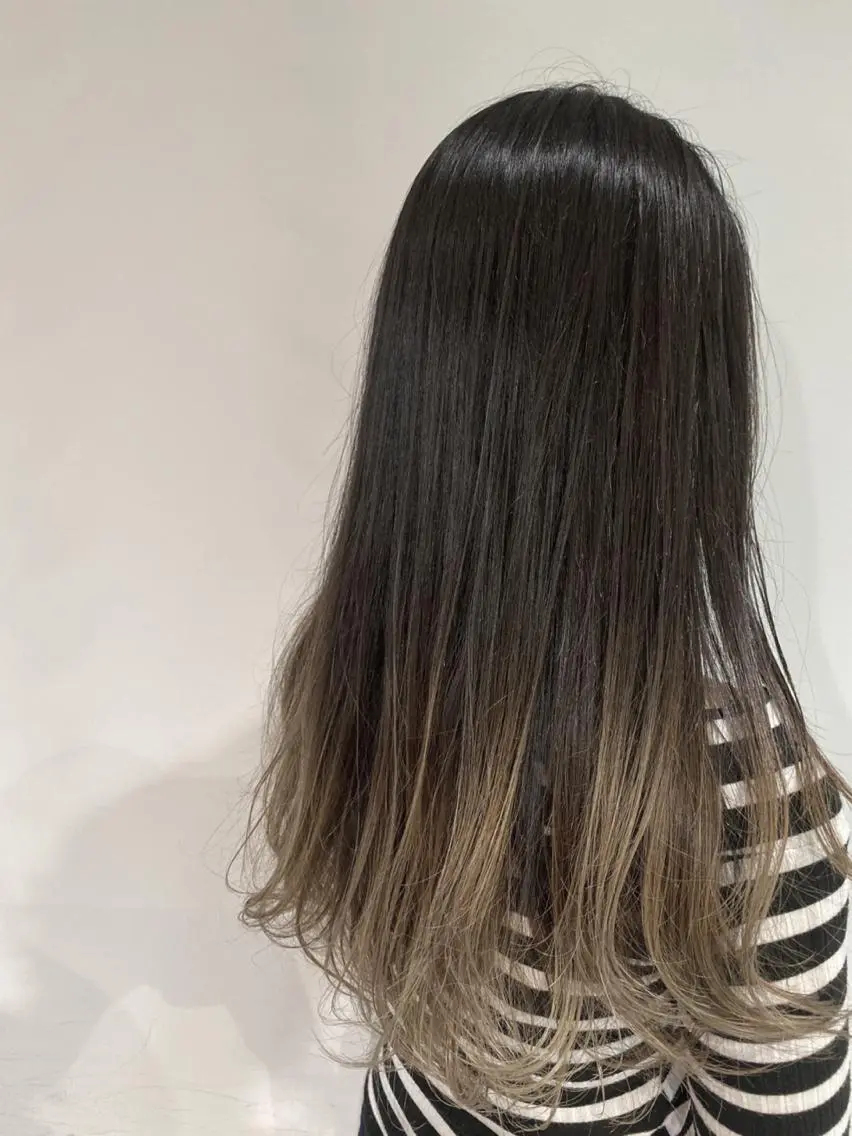 ロング カット ヘアカラー トリートメント 山形酸性ストレート 古川✂︎のヘアスタイル