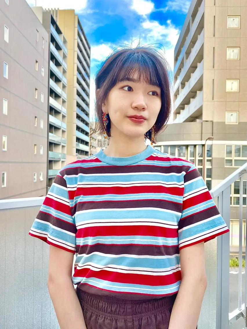 ミディアム カラー KOOKI スティードトーキョーのヘアスタイル
