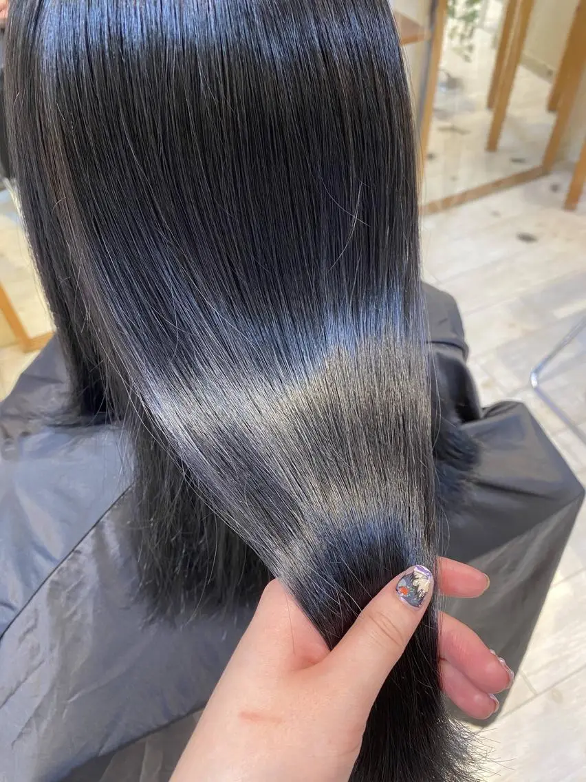 ミディアム カット ヘアカラー トリートメント 似合わせまつパ× 透け感カラー/ゆりのマツエク・マツパデザイン