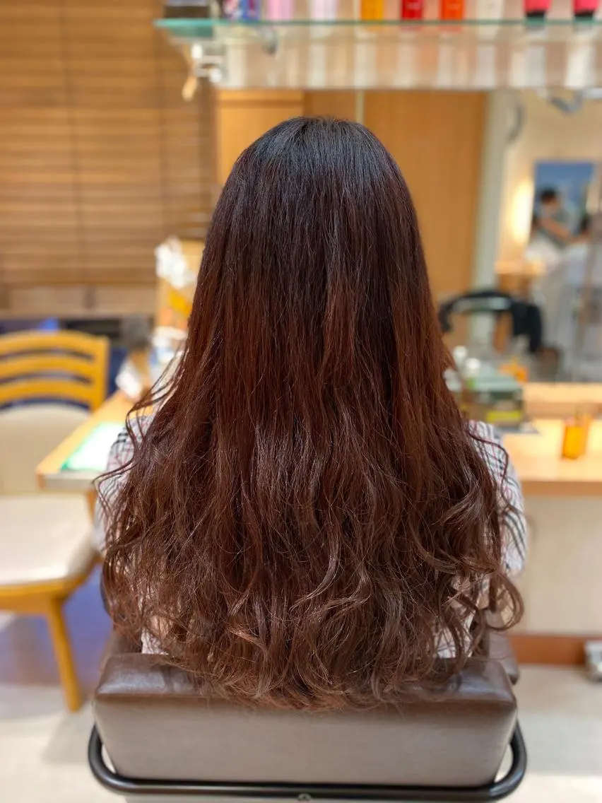 ロング カラー 🟢NEGi🟣 🫧髪質改善のヘアスタイル