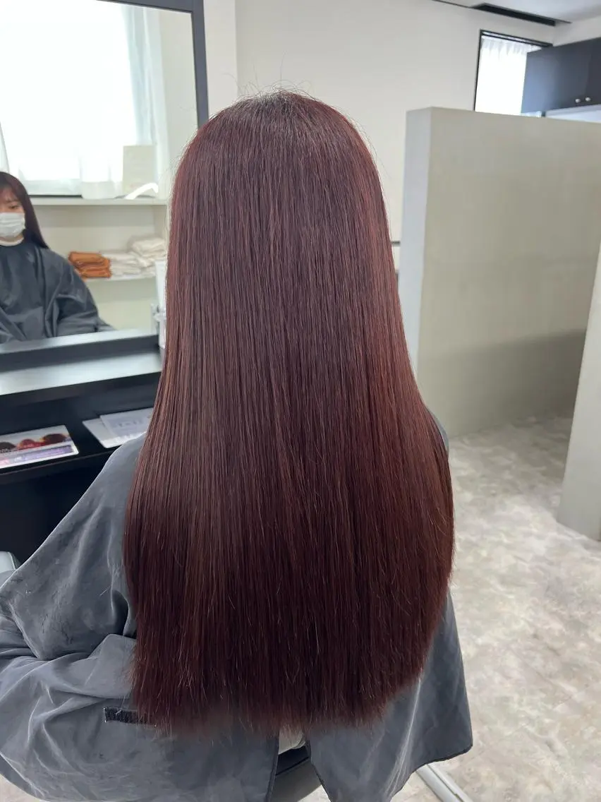 ロング カラー ブラウンカラー ピンクカラー C'LD Hair トモヤのヘアスタイル