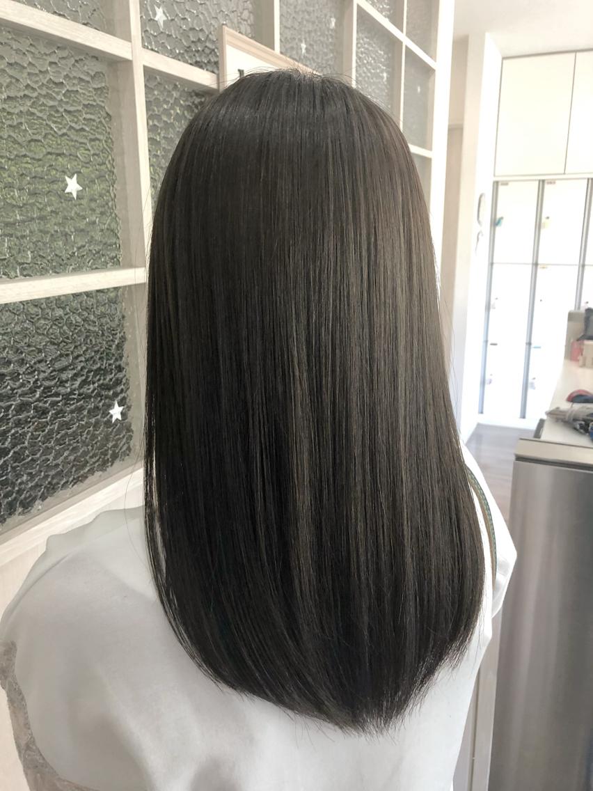 ロング ハイライト トリートメント 植田 敬太のヘアスタイル