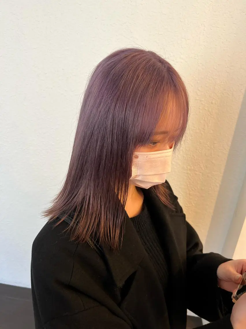 ミディアム カラー パーマ ヘアアレンジ 名古屋駅/トップス タイリスト/大黒拓哉のヘアスタイル