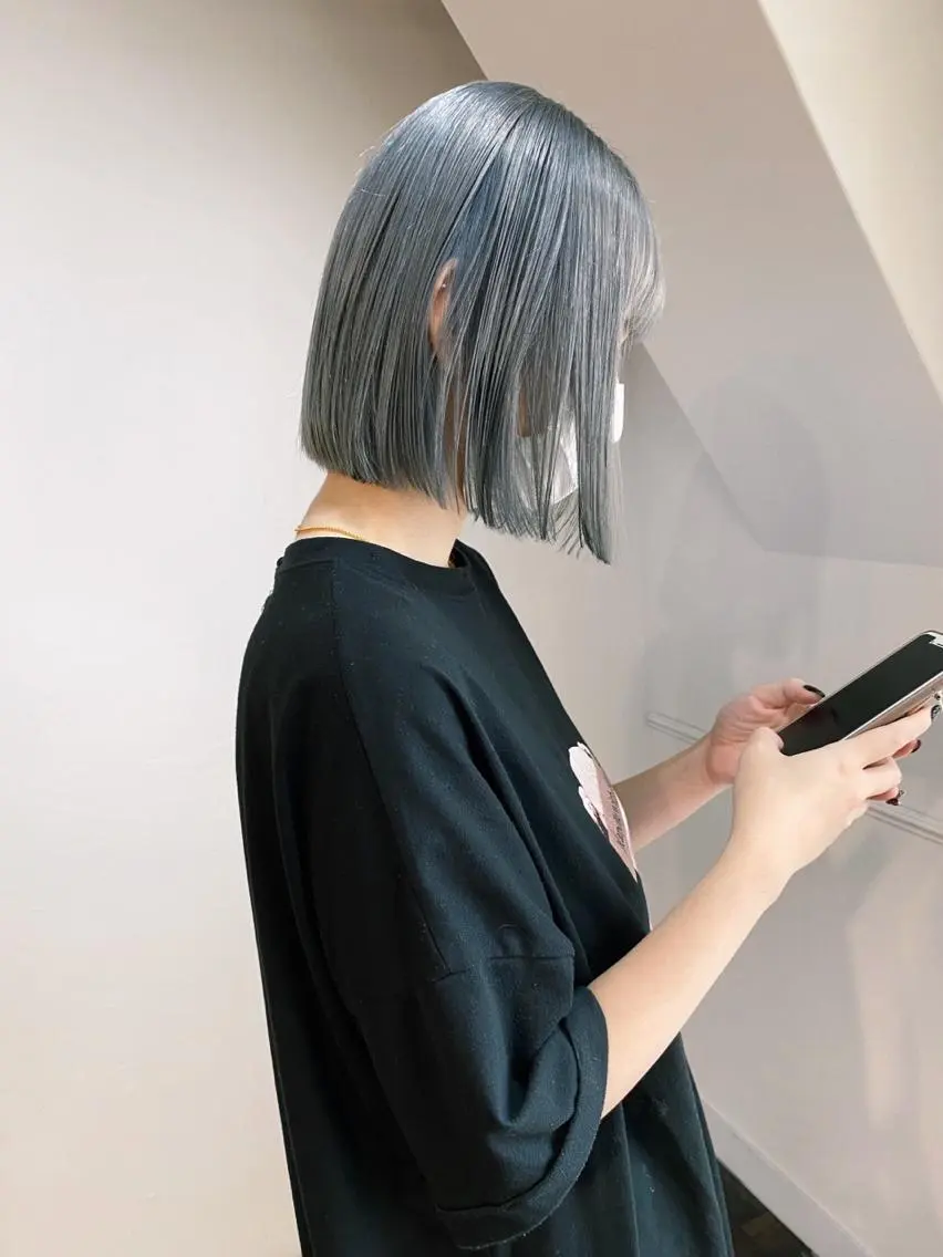 ショート カラー ボブ 🧡色落ちまで2度 楽しめる🧡ヨシキのヘアスタイル