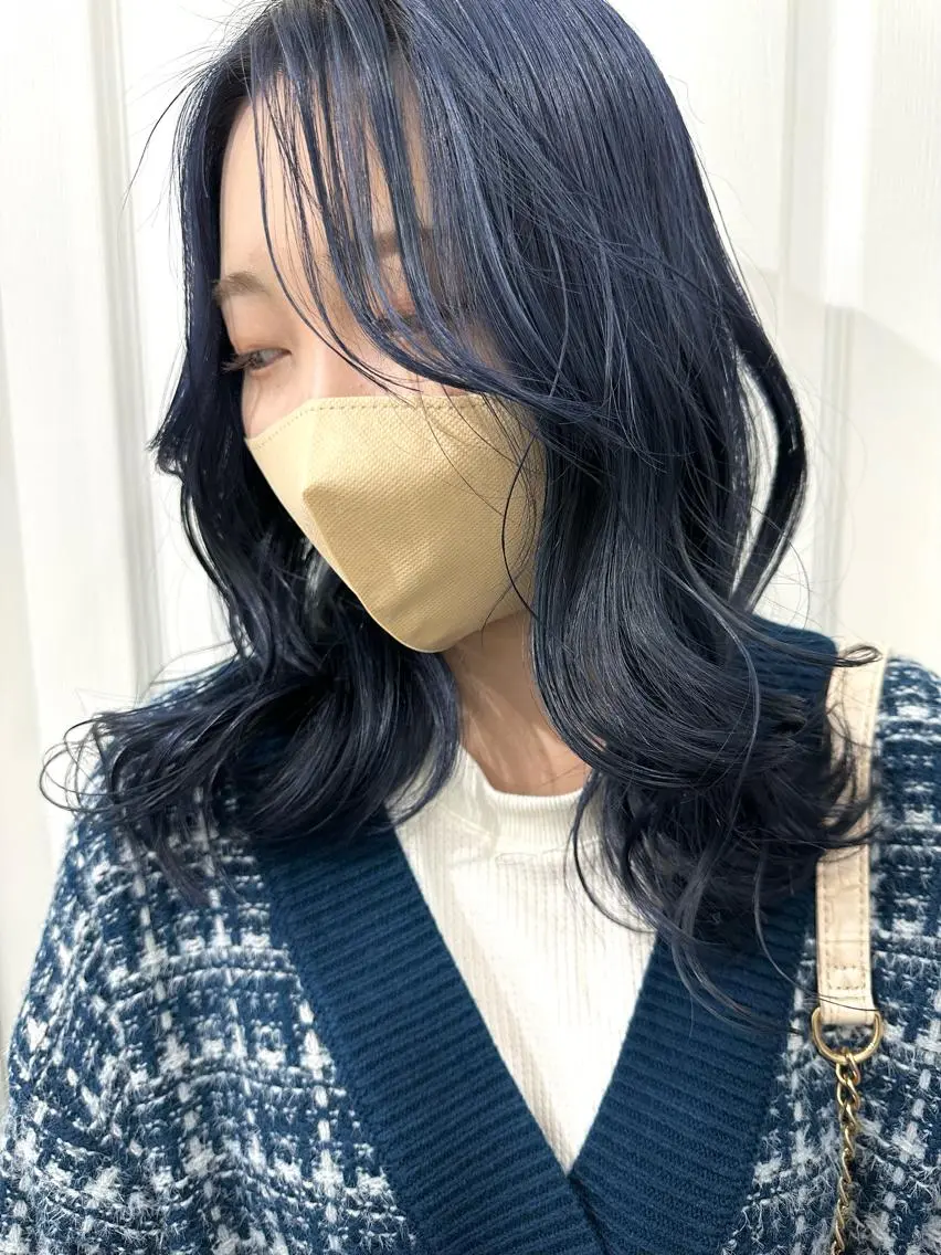 ミディアム カラー ヘアアレンジ ヘアカラー トリートメント ヘッドスパ ヘアセット kai .のヘアスタイル