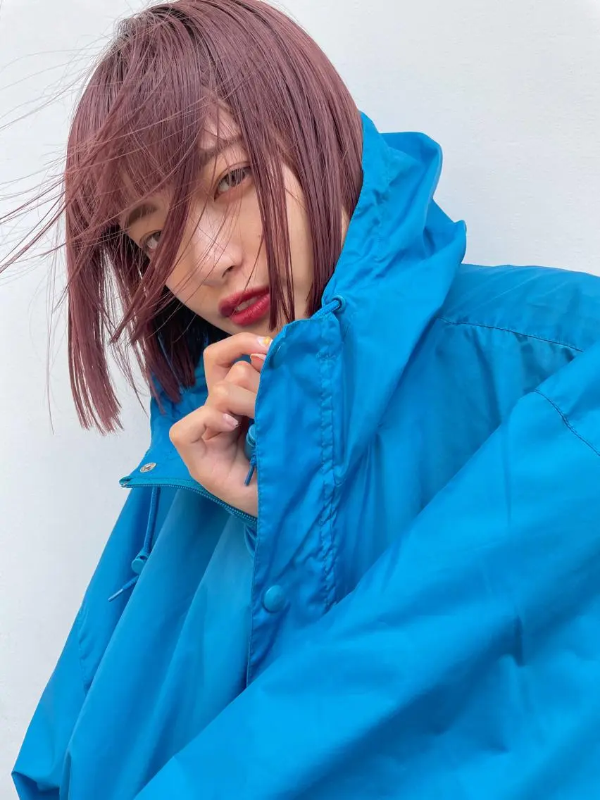 セミロング カット ヘアカラー nessヤマサキ リュウタのヘアスタイル