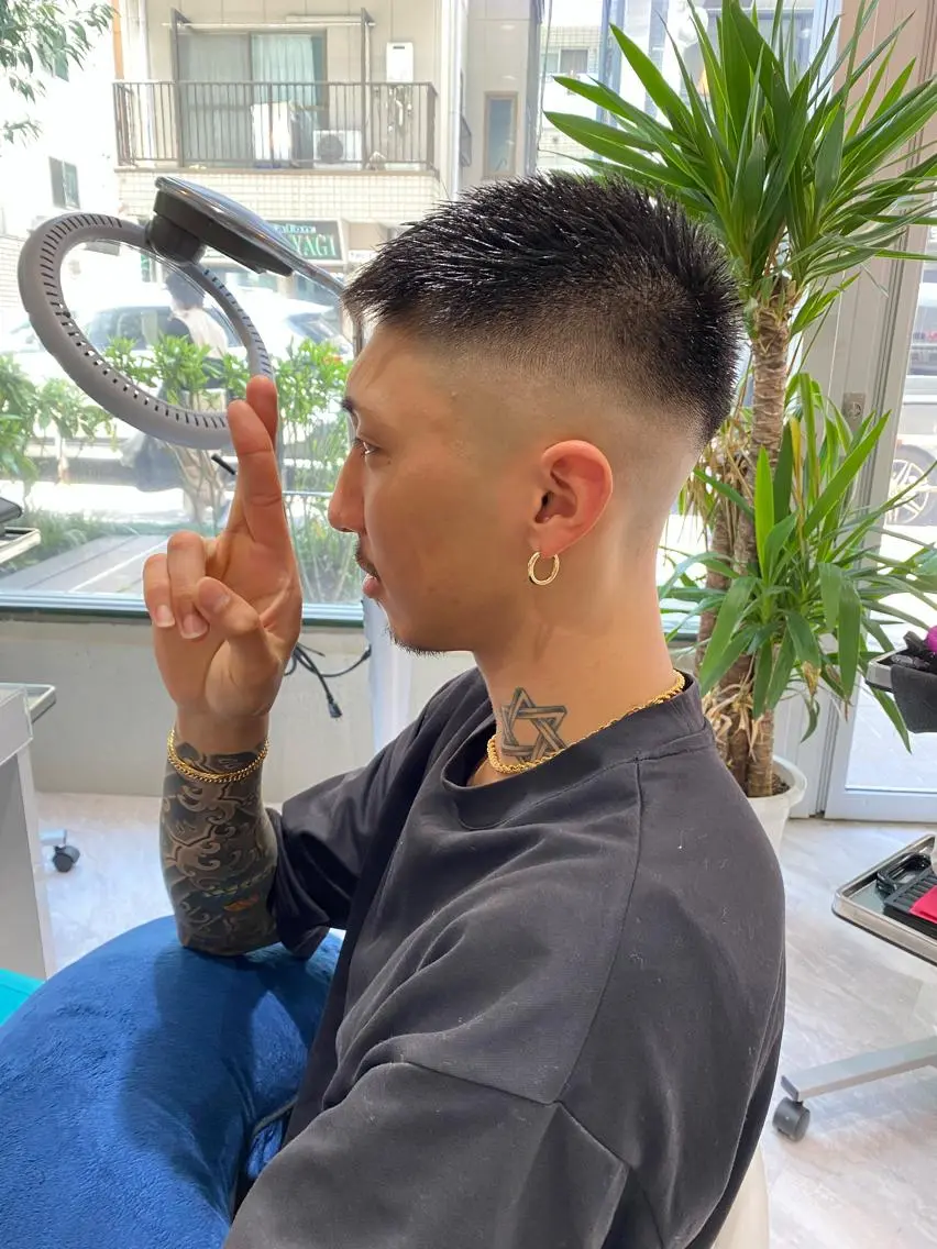ショート メンズ フェードカット スキンフェード ベリーショート カット Riganuts王子 Hayato✂︎のヘアスタイル