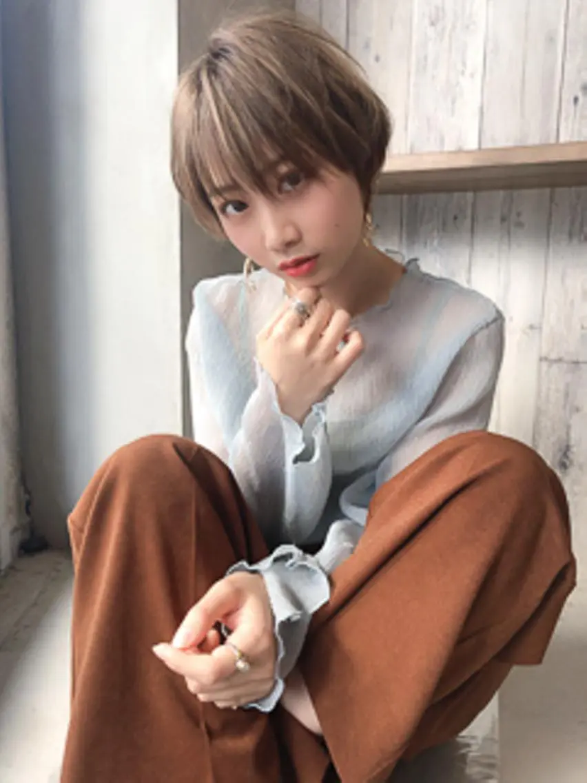 ショート カラー カット 髪質改善shoma mikiのヘアスタイル