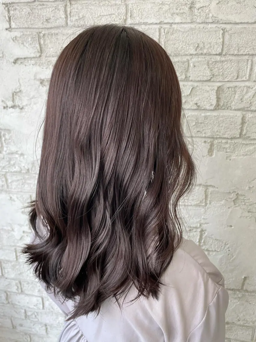 ミディアム カラー イルミナカラー ラベンダーカラー ラベンダーピンク ピンクカラー ブリーチ特化 ハイトーンRYOYAのヘアスタイル