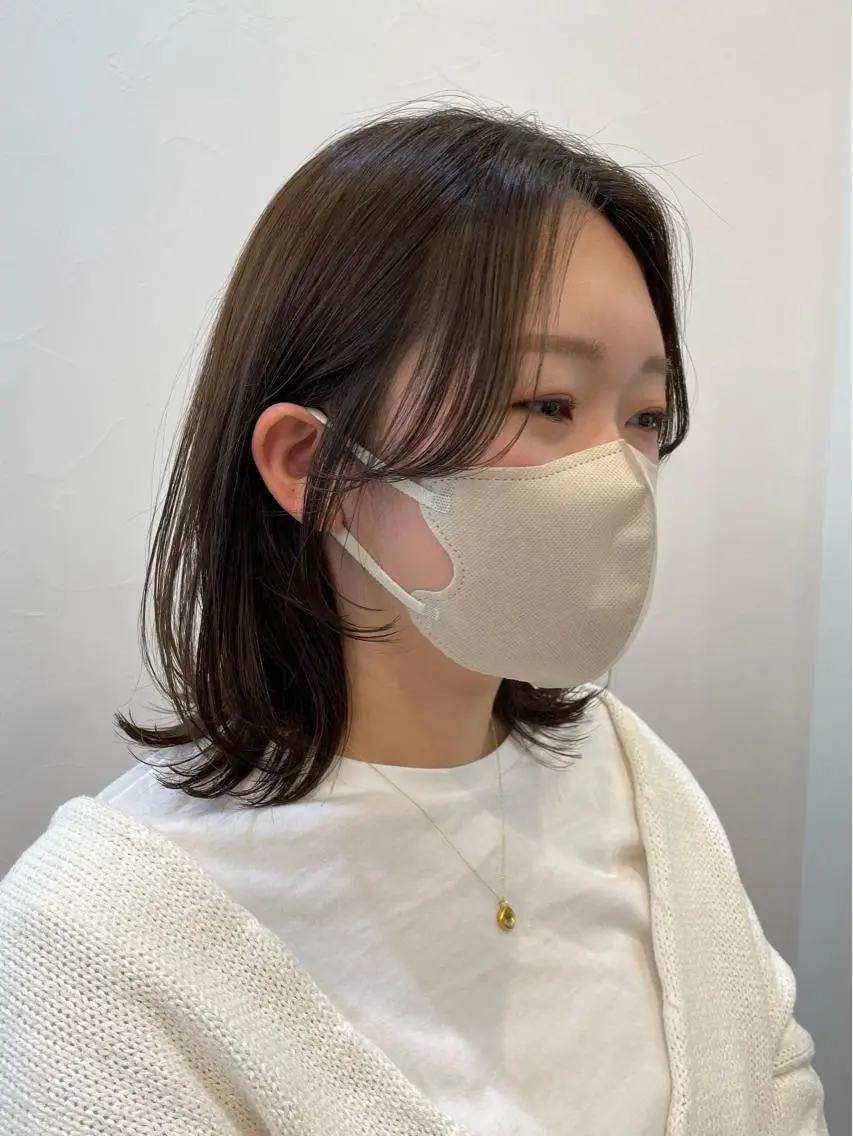 ミディアム ミディアムヘア🌼 さきのヘアスタイル